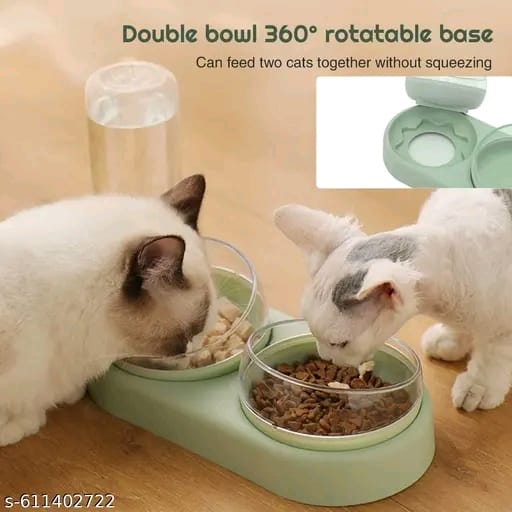 3-in-1 Automatic Pet Feeder with Water Bottle