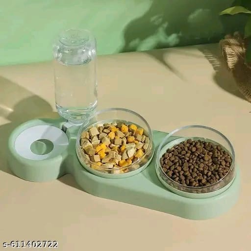 3-in-1 Automatic Pet Feeder with Water Bottle